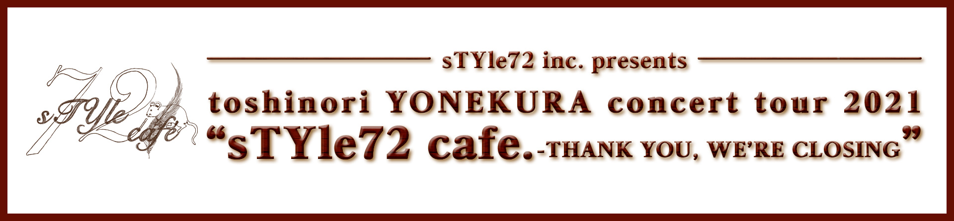 toshinori YONEKURA concert tour 2021